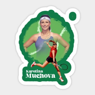 Karolina Muchova cartoon Sticker
